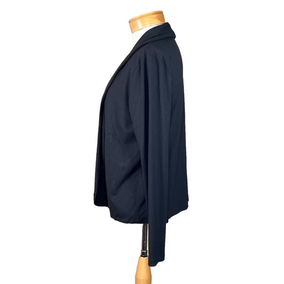 J. Jill Wearever Collection Black Open Front Cardigan Size XS Fits Small Too - Picture 3 of 9